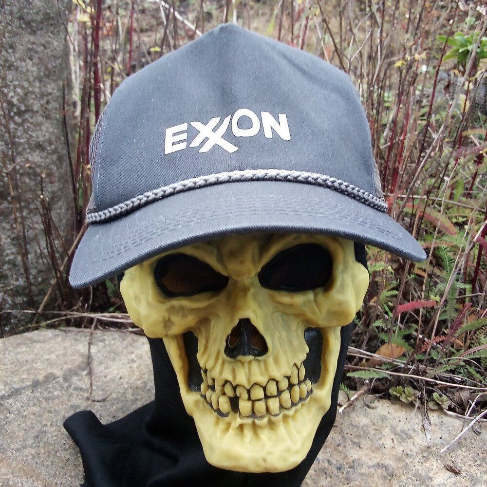 Vintage Exxon Rope Snap Back Trucker Hat Cap